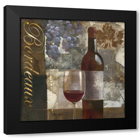 Bordeaux Black Modern Wood Framed Art Print with Double Matting by Mallett, Keith