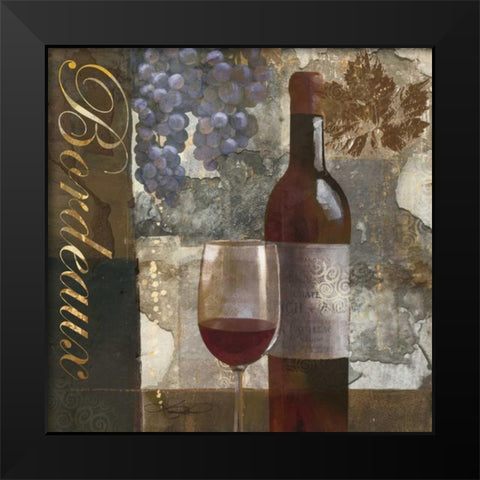 Bordeaux Black Modern Wood Framed Art Print by Mallett, Keith