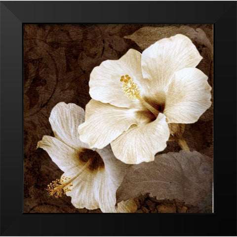 Verdant Blooms Black Modern Wood Framed Art Print by Mallett, Keith