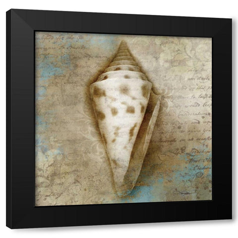 Ocean Treasure Black Modern Wood Framed Art Print with Double Matting by Mallett, Keith