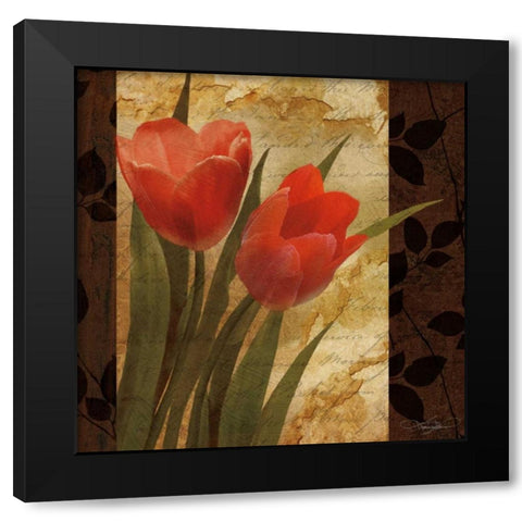 Sonata II Black Modern Wood Framed Art Print with Double Matting by Mallett, Keith