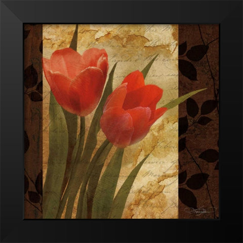 Sonata II Black Modern Wood Framed Art Print by Mallett, Keith