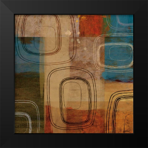 Helios Black Modern Wood Framed Art Print by Mallett, Keith