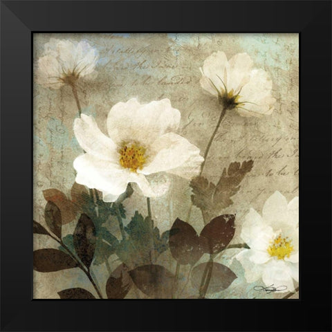 Anemone I Black Modern Wood Framed Art Print by Mallett, Keith
