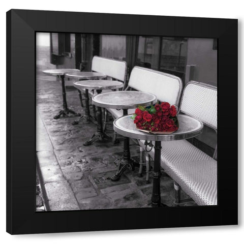 Say It With Flowers II Black Modern Wood Framed Art Print by Frank, Assaf