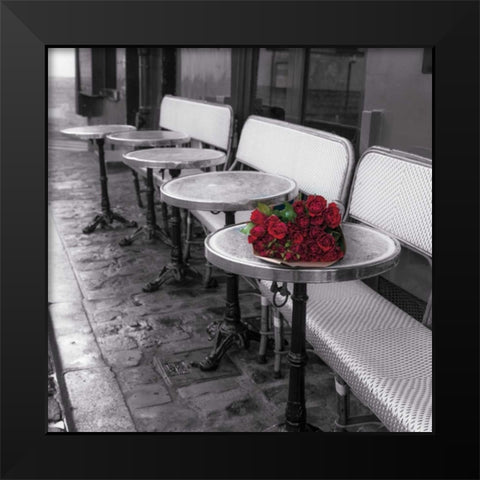Say It With Flowers II Black Modern Wood Framed Art Print by Frank, Assaf