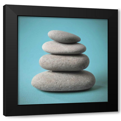 Rock Art II Black Modern Wood Framed Art Print by Frank, Assaf