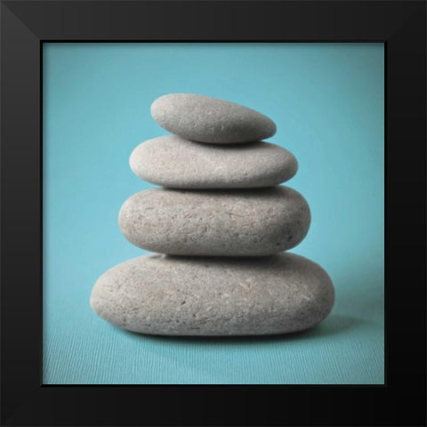 Rock Art II Black Modern Wood Framed Art Print by Frank, Assaf