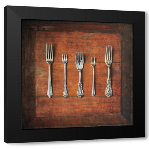 Meal Time I Black Modern Wood Framed Art Print with Double Matting by Atria, Cristin