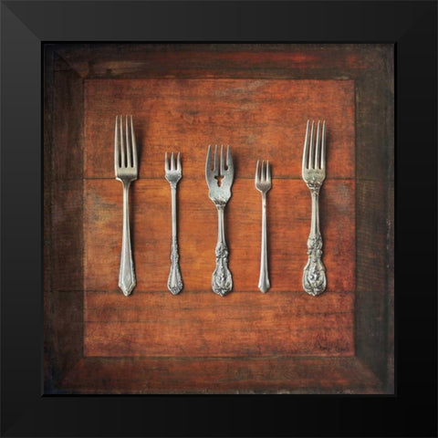 Meal Time I Black Modern Wood Framed Art Print by Atria, Cristin