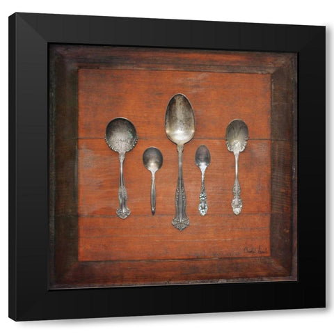Meal Time II Black Modern Wood Framed Art Print with Double Matting by Atria, Cristin