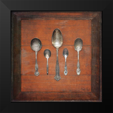 Meal Time II Black Modern Wood Framed Art Print by Atria, Cristin