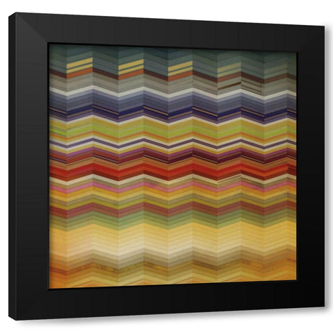 Color and Cadence I Black Modern Wood Framed Art Print by Noah