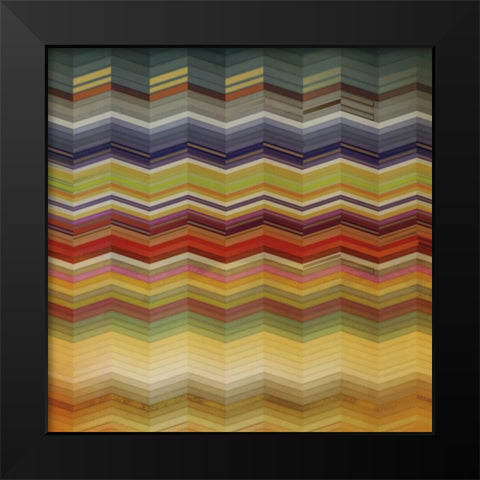 Color and Cadence I Black Modern Wood Framed Art Print by Noah