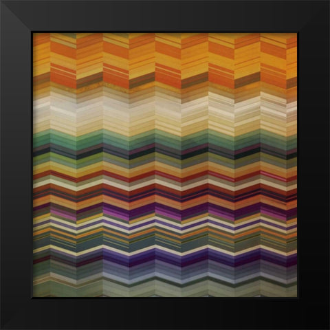 Color and Cadence II Black Modern Wood Framed Art Print by Noah