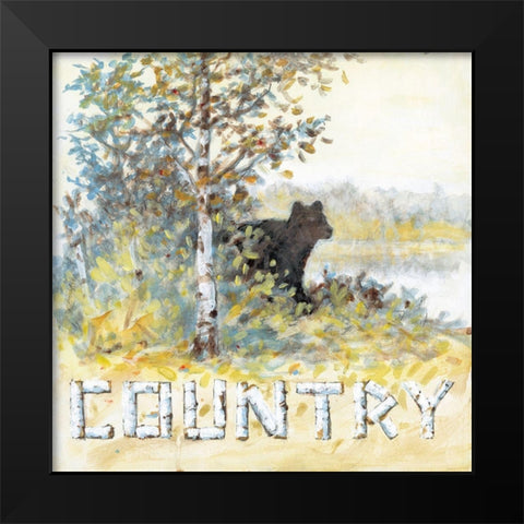 Country Black Modern Wood Framed Art Print by Fisk, Arnie