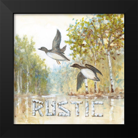 Rustic Black Modern Wood Framed Art Print by Fisk, Arnie