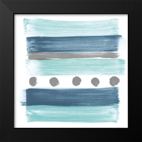 Beach Day I Black Modern Wood Framed Art Print by Vindedzis, Rita