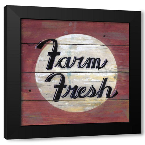 Farm Fresh II Black Modern Wood Framed Art Print with Double Matting by Fisk, Arnie