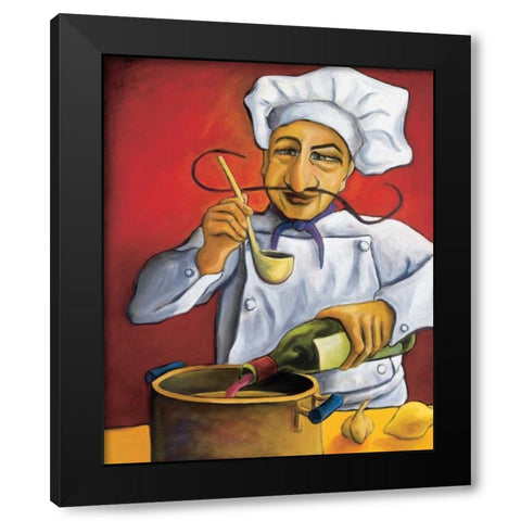 Gerard Black Modern Wood Framed Art Print by Rafuse, Will