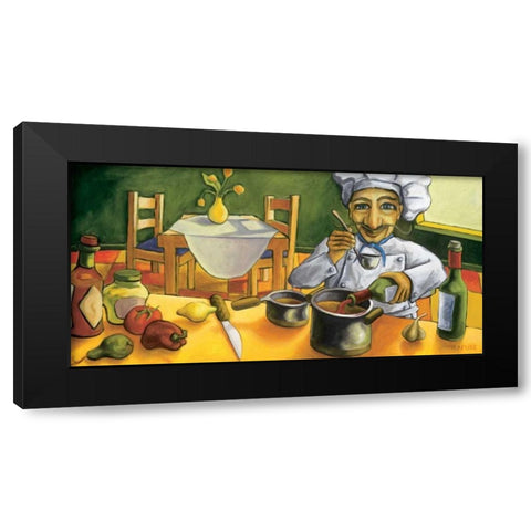 Jean Pierre Black Modern Wood Framed Art Print with Double Matting by Rafuse, Will