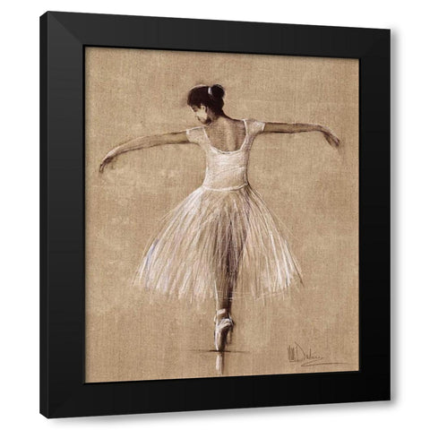 Bourees I Black Modern Wood Framed Art Print by Dulon, Mary