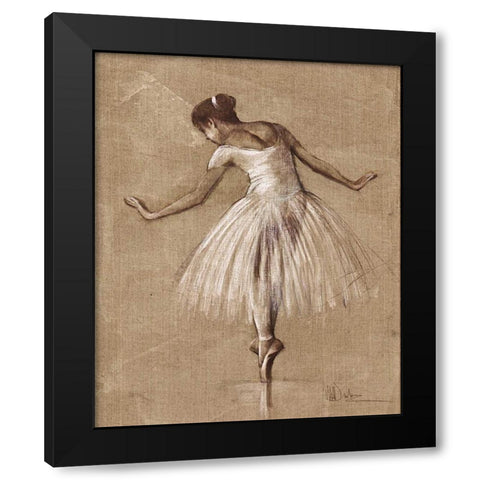 Bourees II Black Modern Wood Framed Art Print by Dulon, Mary