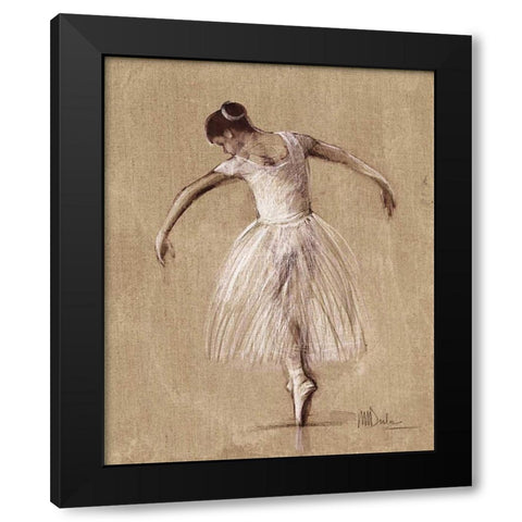 Bourees III Black Modern Wood Framed Art Print by Dulon, Mary