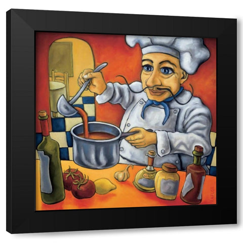 Leonardo Black Modern Wood Framed Art Print by Rafuse, Will
