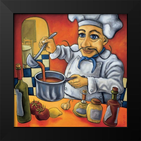 Leonardo Black Modern Wood Framed Art Print by Rafuse, Will