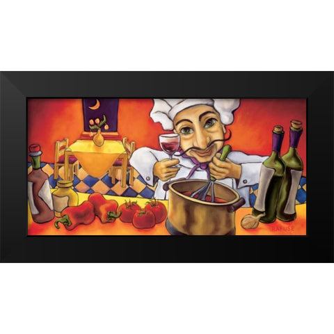 Maurice Black Modern Wood Framed Art Print by Rafuse, Will