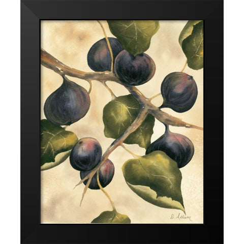 Italian Harvest - Figs Black Modern Wood Framed Art Print by Allison, Doris