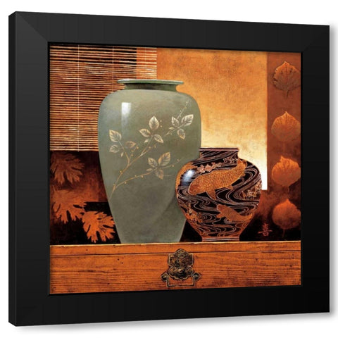 Dynasty II Black Modern Wood Framed Art Print by Mallett, Keith