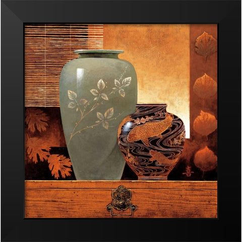 Dynasty II Black Modern Wood Framed Art Print by Mallett, Keith