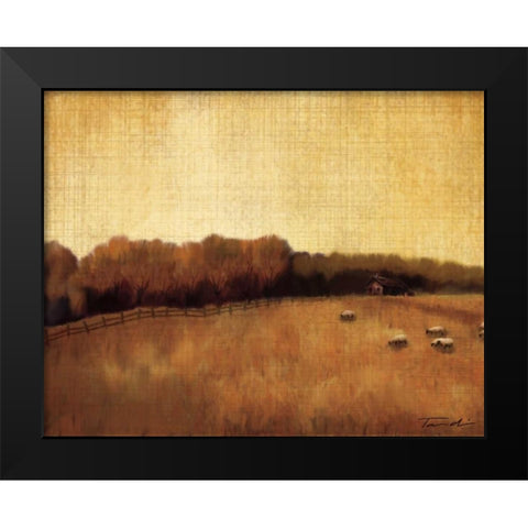 Open Range II Black Modern Wood Framed Art Print by Venter, Tandi