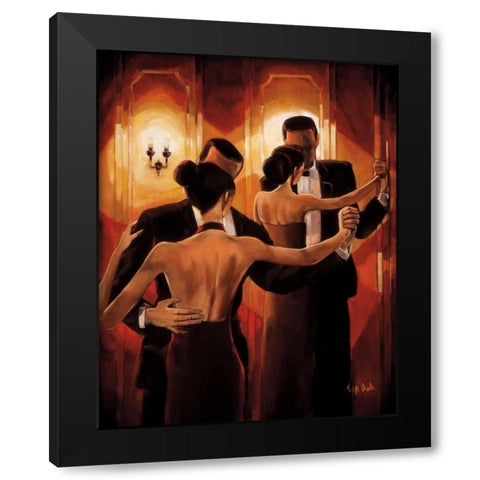 Tango Shop II Black Modern Wood Framed Art Print with Double Matting by Biddle, Trish