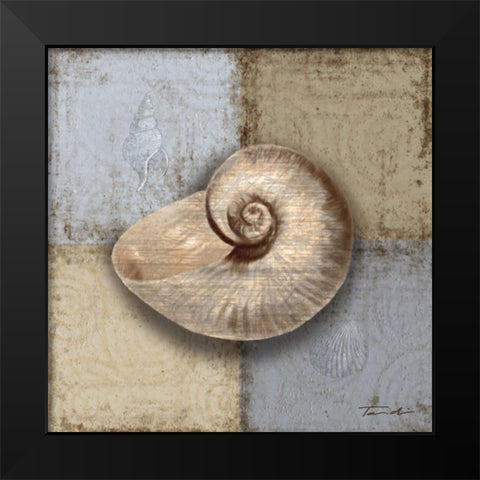 Seaside Memories I Black Modern Wood Framed Art Print by Venter, Tandi