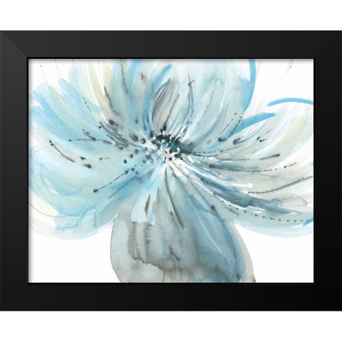 A Grand Bloom Black Modern Wood Framed Art Print by Meyers, Rebecca