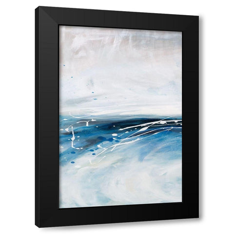 Cloud Pond I Black Modern Wood Framed Art Print with Double Matting by Parker, Karen Lorena