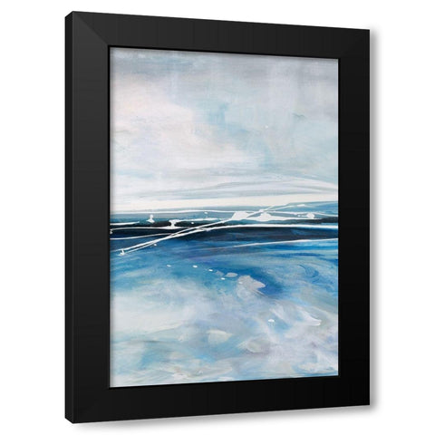 Cloud Pond II Black Modern Wood Framed Art Print with Double Matting by Parker, Karen Lorena