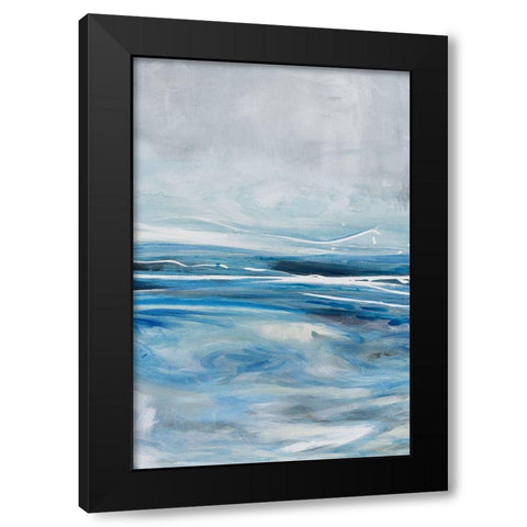 Cloud Pond III Black Modern Wood Framed Art Print with Double Matting by Parker, Karen Lorena