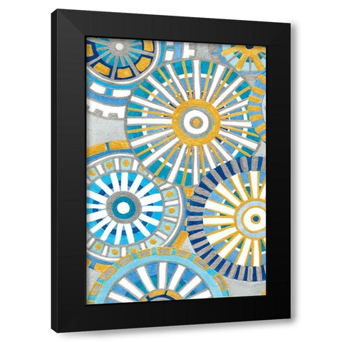 Circle Delight A Black Modern Wood Framed Art Print with Double Matting by Banks, Debbie