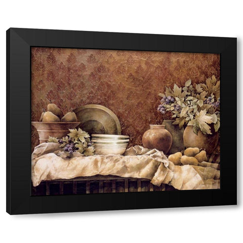 Rustic Reflections Black Modern Wood Framed Art Print with Double Matting by Thompson, Linda