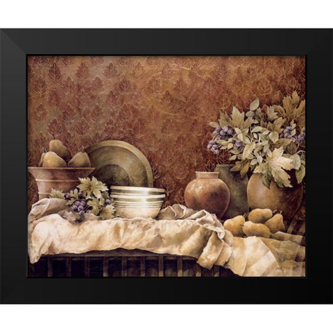 Rustic Reflections Black Modern Wood Framed Art Print by Thompson, Linda