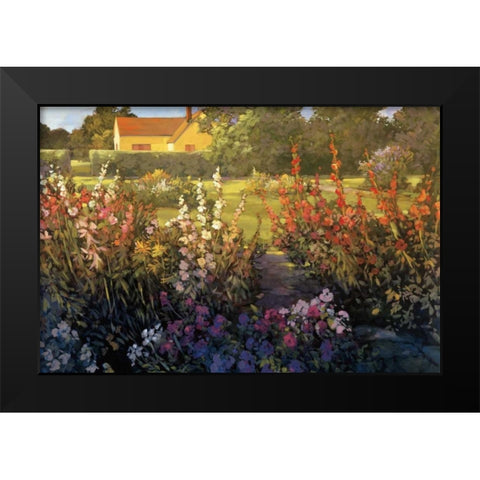 Farm Garden Black Modern Wood Framed Art Print by Craig, Philip