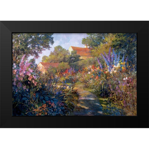Annapolis Garden Black Modern Wood Framed Art Print by Craig, Philip