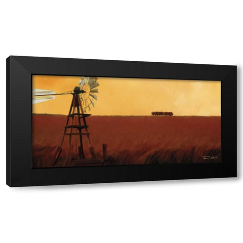 Homeland II Black Modern Wood Framed Art Print by Venter, Tandi