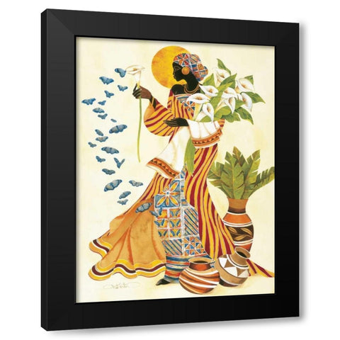Souls Awakening Black Modern Wood Framed Art Print by Mallett, Keith