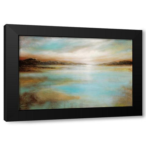 Distant Shores Black Modern Wood Framed Art Print by Arnott, Linzy