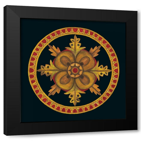 Rosette I Black Modern Wood Framed Art Print with Double Matting by Anderson , Lee